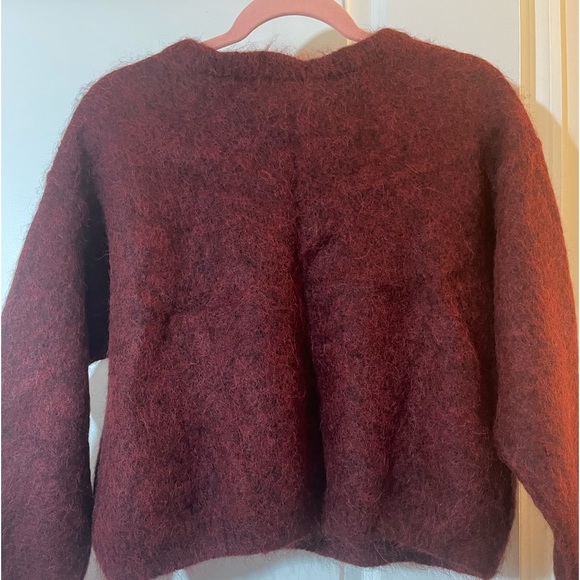 Free People Angelic Balloon Sleeve Oversized Pullover Sweater - Picture 4 of 8